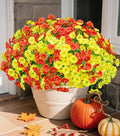 Fake Mums Fall Artificial Flowers Plants by Ivydale