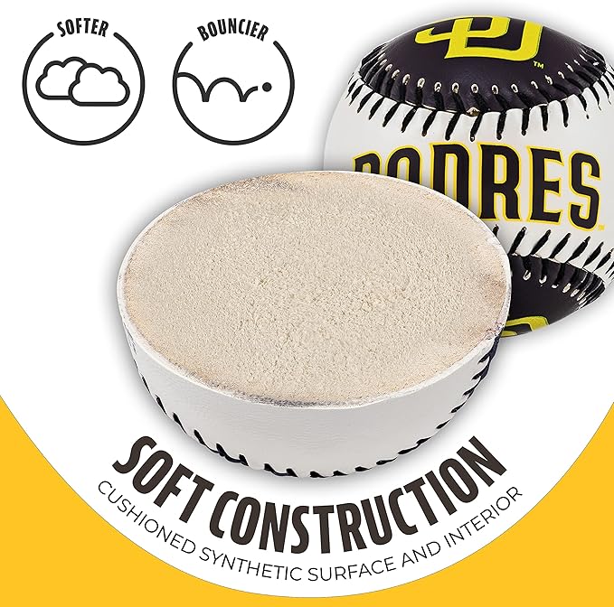 Franklin Sports MLB Team Soft Baseballs - Team Logo - Fan Shop Toy Baseball for Kids - Decoration for Desks and Office
