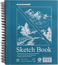 Bachmore Sketchpad 9X12 Inch, 100 Sheets of Spiral Bound Sketch Book by BB+Bachmore