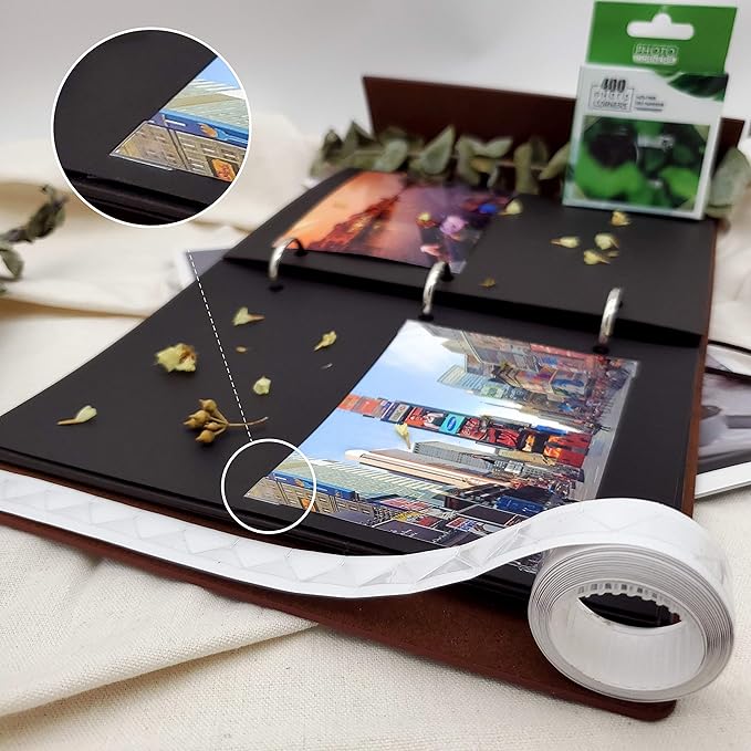 Photo Corners 3 Pack 1200 Pcs Clear Self-Adhesive Picture Mounting Corner - Image 5