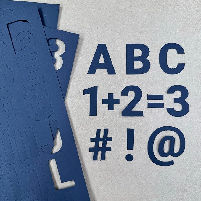 FreshCut Crafts 636 Pcs 1.5 in. Black Bulletin Board Letters & Numbers - Image 2