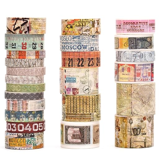 Vintage Washi Tape Set by Songdao