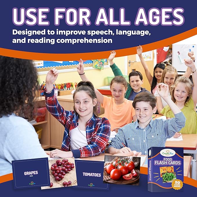 50 Food Double Sided Flash Cards - Image 6