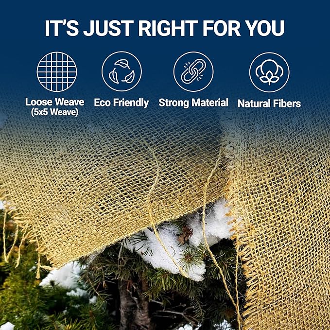 Natural Burlap All Season 40 Inches x 100 Feet - Image 3