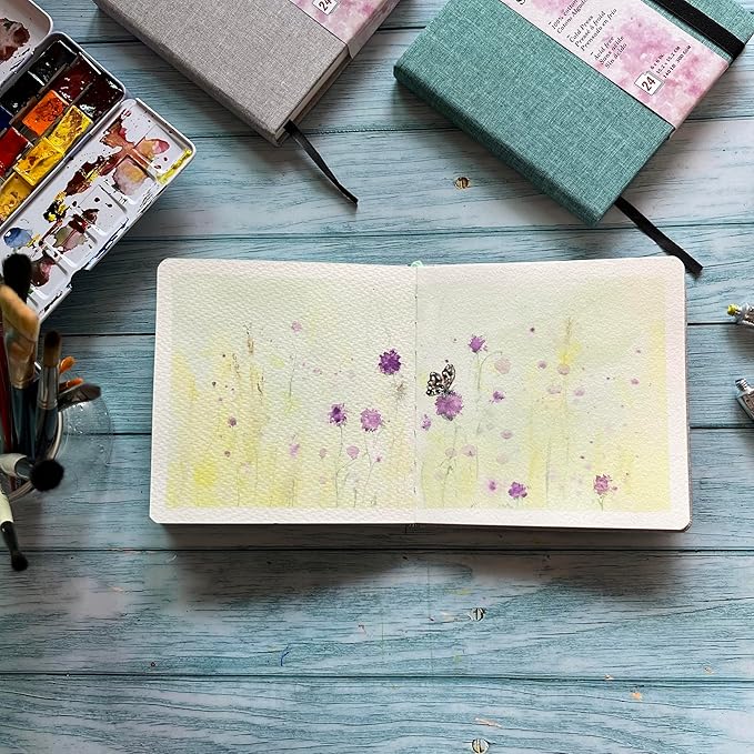 tumuarta Watercolor Journal, 140 LB, 300 GSM, Cotton Paper, Cold Press - Image 5