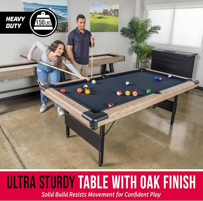 GoSports 6, or 8 ft Billiards Tables - Image 3