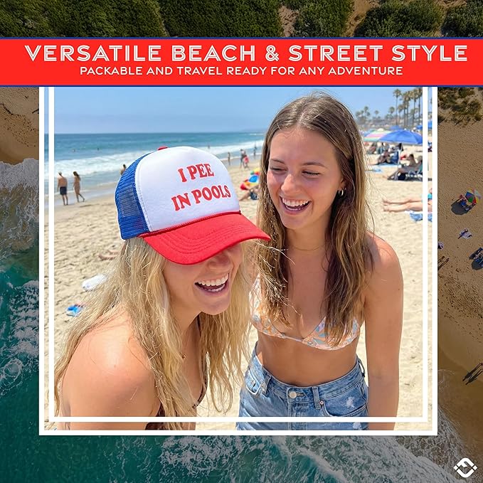 Funky Junque Premium Mesh Snapback Trucker Hat - Stylish Comfort for All - Patriotic, Humor & More