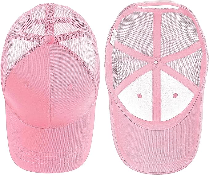 Falari Trucker Hat Baseball Cap Structured Plain Design 6 Panel, Adjustable Size