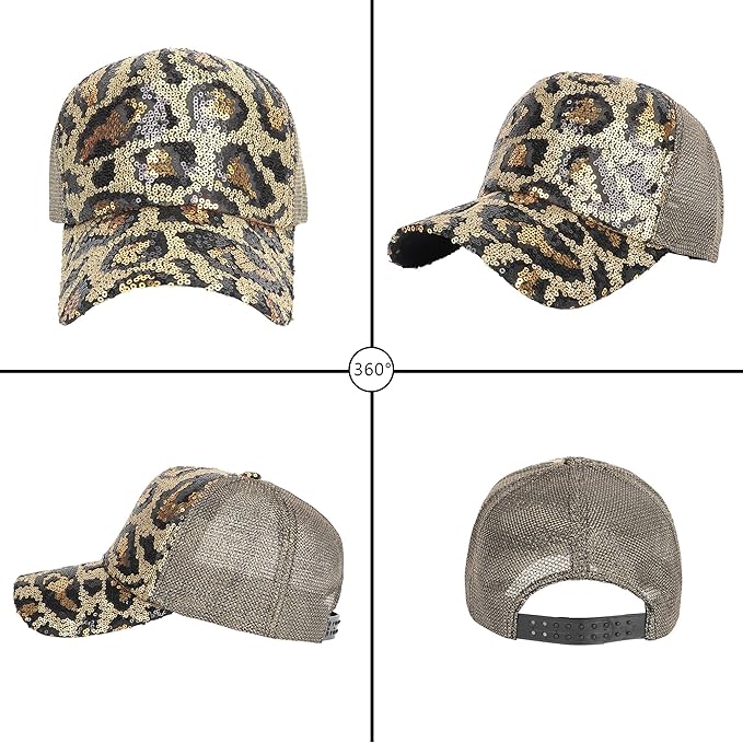 Hoce Fashion Rhinestone Denim Baseball Cap Studded Bling Hat for Women