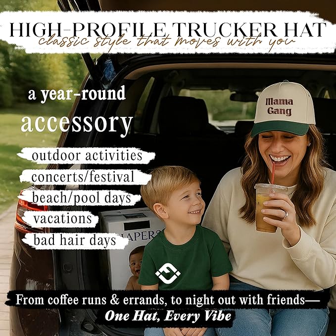 Funky Junque Trucker Hat Women Men 2-Tone Baseball Cap – Vintage Western Style Embroidered Snapback, Premium Cotton Blend