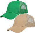 Falari Trucker Hat Baseball Cap Structured Plain Design 6 Panel, Adjustable Size