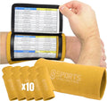 Sports Unlimited Adult Triple Wrist Coach, Football Wristbands for Plays, Baseball Wristbands, QB Arm Bands
