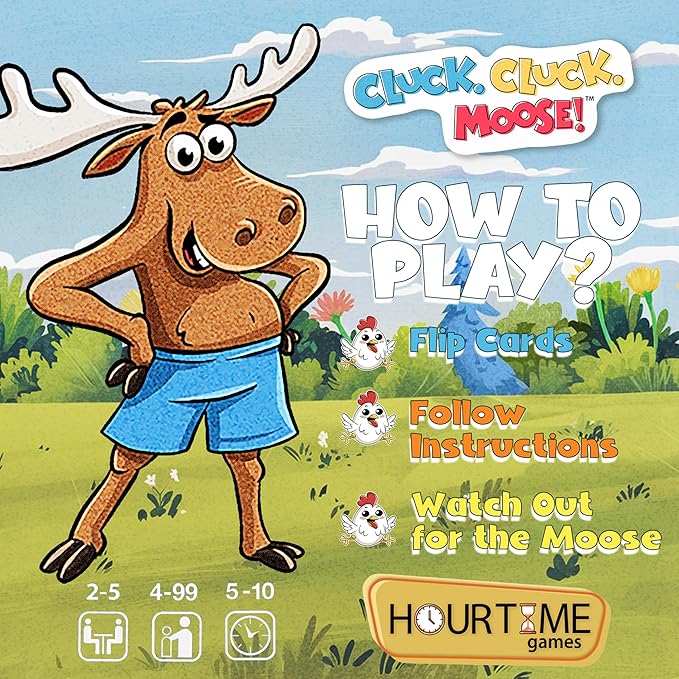 Hour Time Games Cluck Cluck Moose – Hilarious Animal-Themed Card Game - Image 2