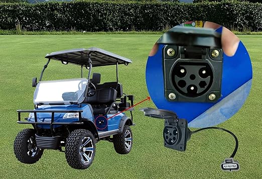 JOEEGO Charger Receptacle Compatible with Evolution Golf Cart (All Models Before 2023) Replaces OEM# 2.04.0602, 40 inches