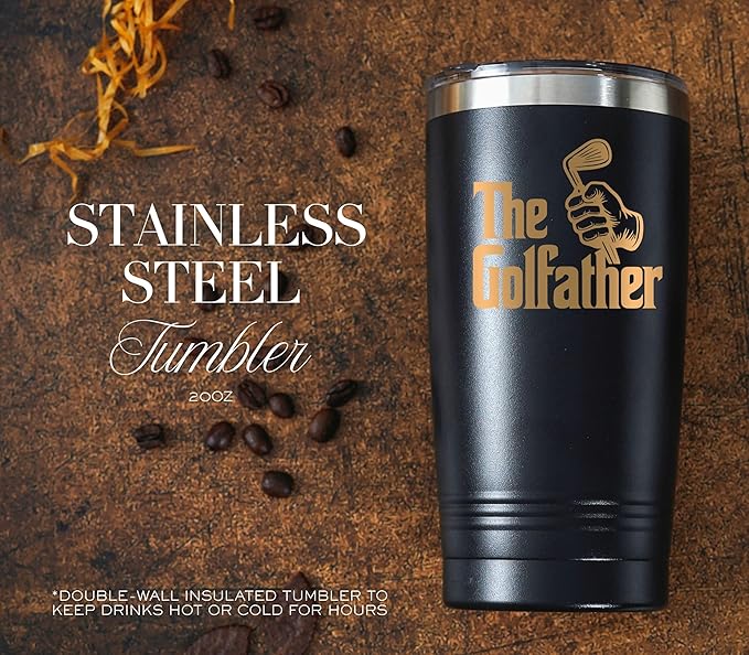 Godfather Golf Gifts, Gifts for Godfather, Cool Accessories for Golfers on Birthday and Christmas - Godfather