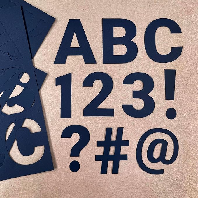 209 Pcs 3" Black Bulletin Board Letters & Numbers, Capital Letters, Punctuation - Image 2