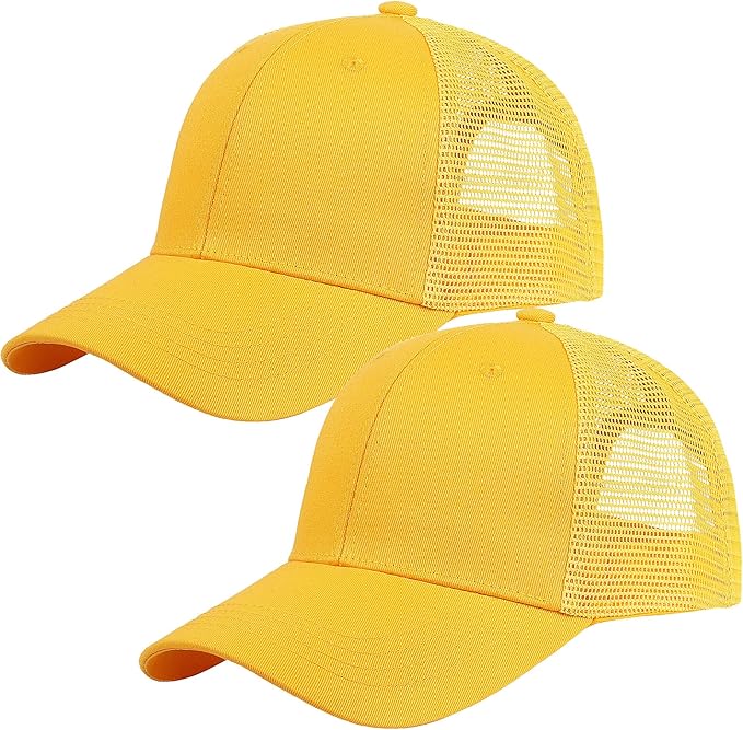 Falari Trucker Hat Baseball Cap Structured Plain Design 6 Panel, Adjustable Size