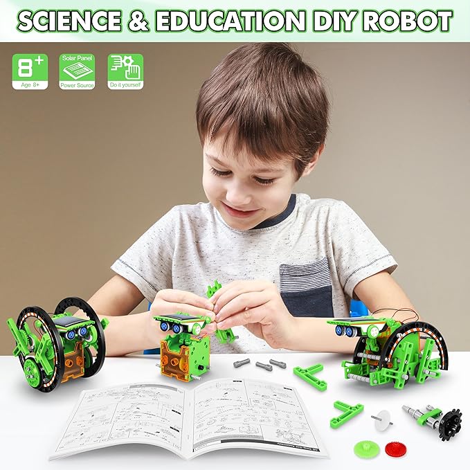 Bottleboom STEM 13-in-1 Education Solar Power Robots Toys - Image 7
