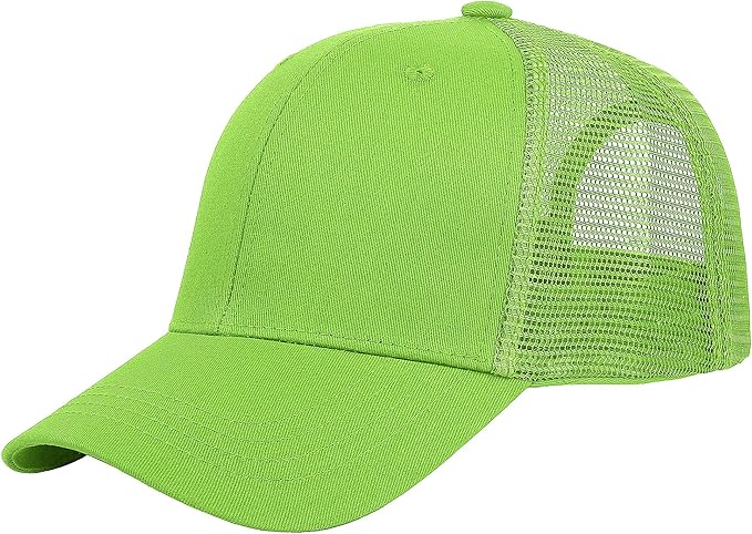 Falari Trucker Hat Baseball Cap Structured Plain Design 6 Panel, Adjustable Size