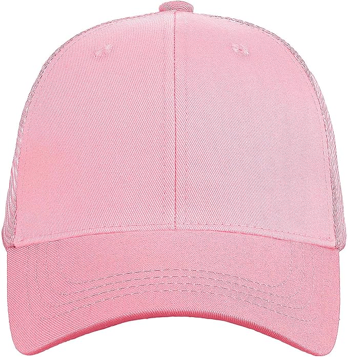 Falari Trucker Hat Baseball Cap Structured Plain Design 6 Panel, Adjustable Size