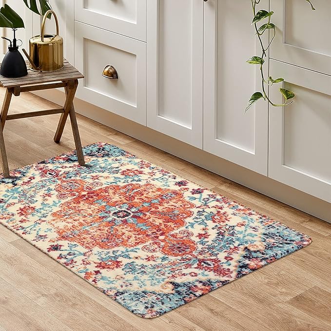 Lahome Bohemian Floral Medallion Area Rug - Image 8