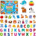 Large Magnetic Letters and Animals, Educational Learning Tool by SpriteGru