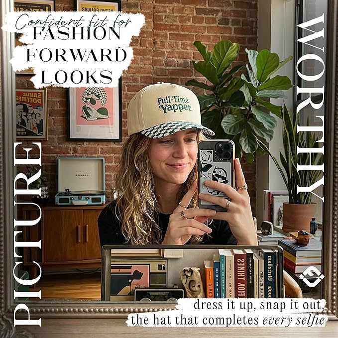 Funky Junque Trucker Hat Women Men 2-Tone Baseball Cap – Vintage Western Style Embroidered Snapback, Premium Cotton Blend