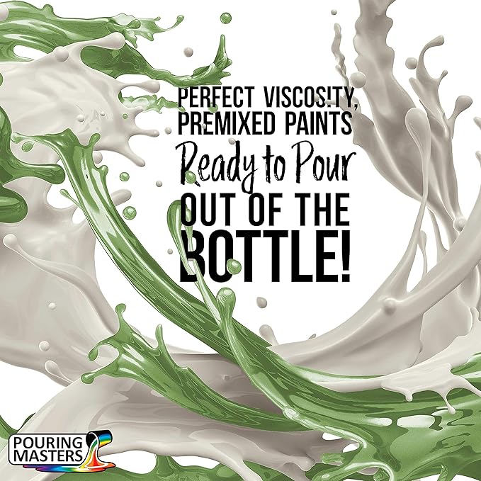 Pouring Masters Green Apple Metallic Pearl Ready to Pour Acrylic Pouring Paint - Image 2