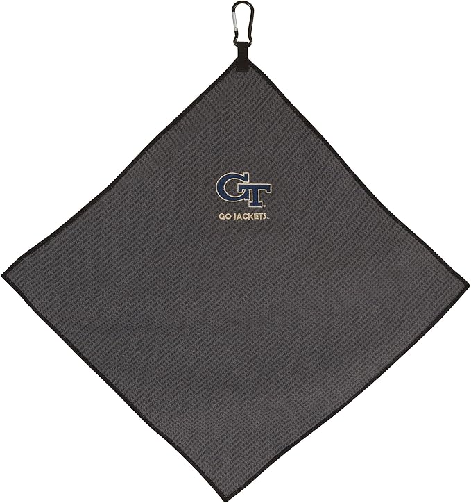 Team Effort Collegiate 15" x 15" Grey Microfiber Towel