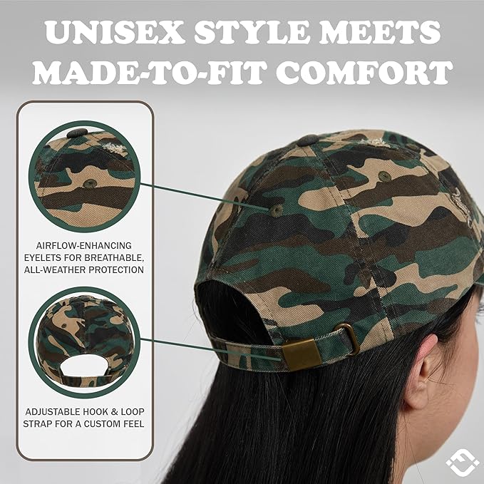 Funky Junque Distressed Vintage Baseball Cap - Embroidered Patch Women's Hat - Holiday, Lifestyle & Patriotic Designs