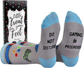 Cavertin Men's Funny Socks Hunting Fishing Football Baseball Gaming Golf Taco Pizza Bacon Christmas Gift for Men