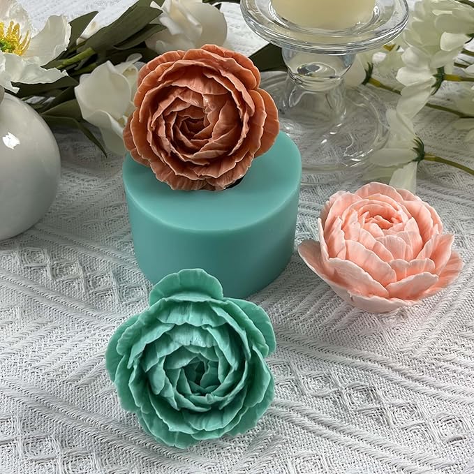 3D Flower Silicone Mold for Decorating Resin Flower Crafts, Peony Molds Mould - Image 3