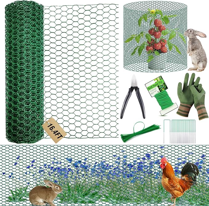 16.4Ft x16In Chicken Wire for Floral Arrangements by CHPPEY