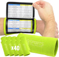 Sports Unlimited Youth Triple Wrist Coach, Football Wristbands for Plays, Baseball Wristbands, QB Arm Bands
