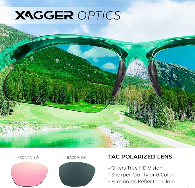 Xagger Kids Youth Polarized Sports Sunglasses for Boys Girls Baseball Softball Glasses TR90 Frame