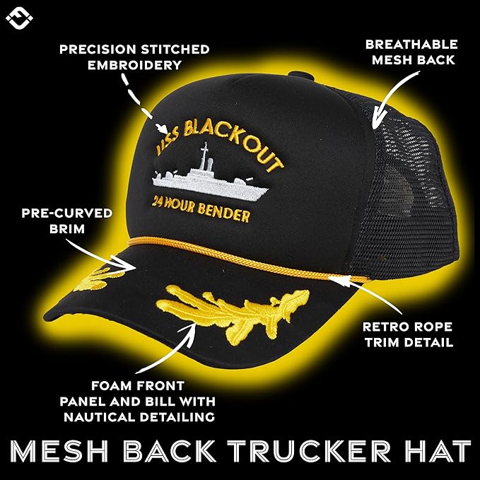 Funky Junque Premium Mesh Snapback Trucker Hat - Stylish Comfort for All - Patriotic, Humor & More