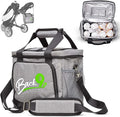 Back9Products Golf Cart Cooler Bag with Magnetic Lid - 12 Can Soft Sided Insulated Cooler, Leakproof & Waterproof - Portable Cooler for Push Carts, Work, Camping, Travel, Men & Womens Gifts
