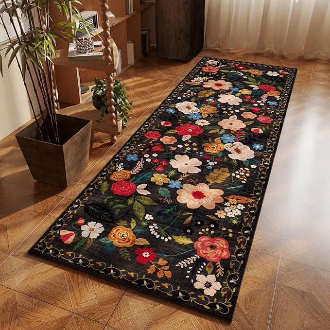 Rugcomf Runner Rug for Hallways Kitchen Rug Non Slip 2'6''x8' Washable Runner by Rugcomf