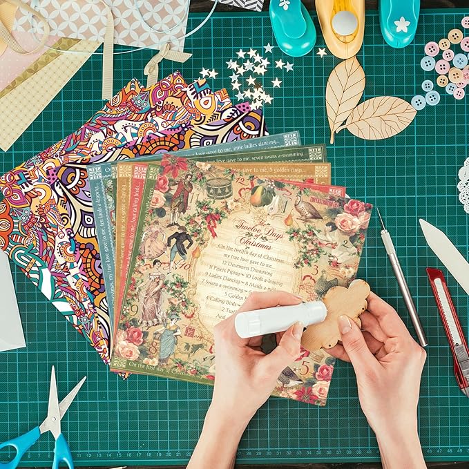 48 Sheets 24 Designs Scrapbook Paper Pad, Scrapbooking DIY Decorative - Image 8