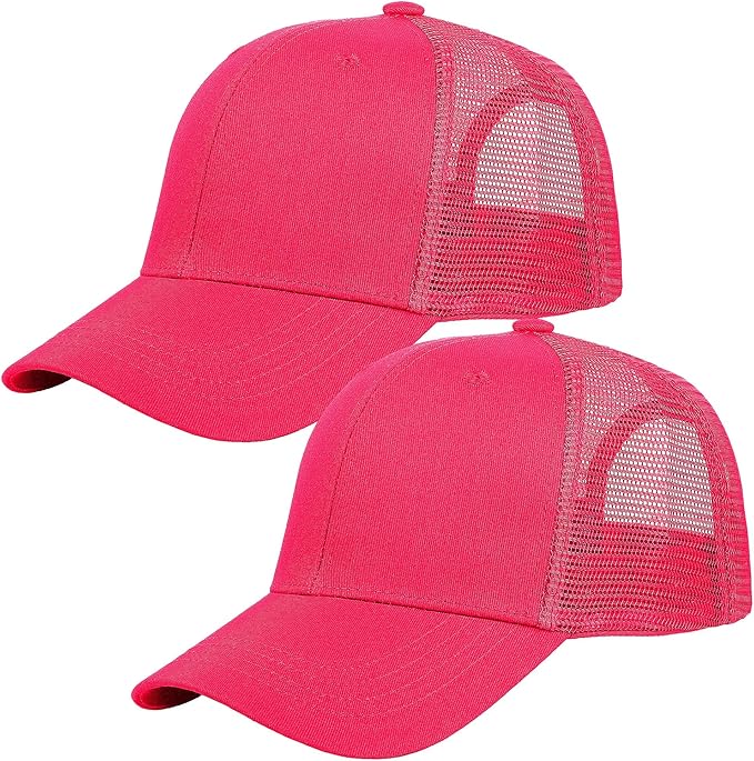 Falari Trucker Hat Baseball Cap Structured Plain Design 6 Panel, Adjustable Size