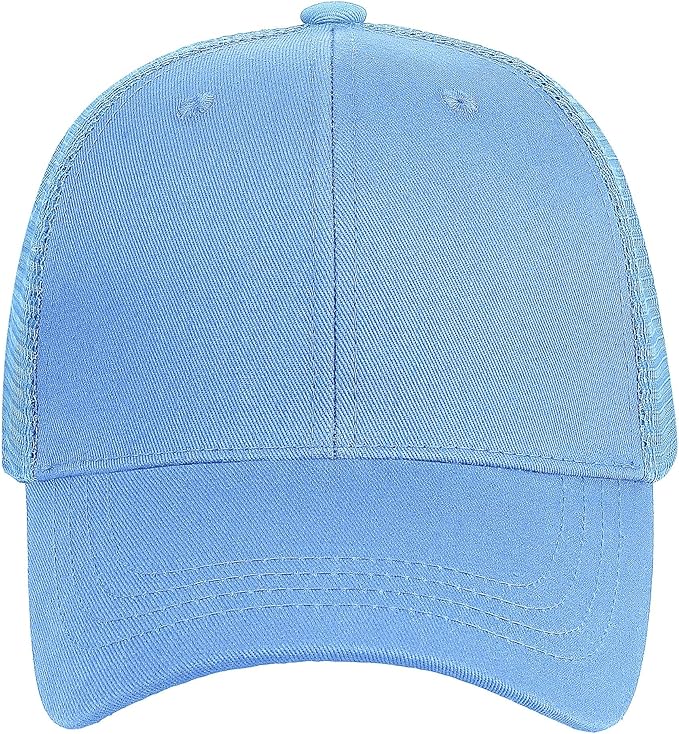 Falari Trucker Hat Baseball Cap Structured Plain Design 6 Panel, Adjustable Size