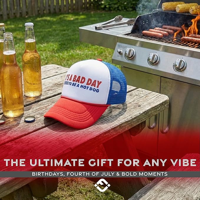 Funky Junque Premium Mesh Snapback Trucker Hat - Stylish Comfort for All - Patriotic, Humor & More