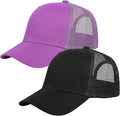 Falari Trucker Hat Baseball Cap Structured Plain Design 6 Panel, Adjustable Size
