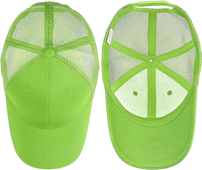 Falari Trucker Hat Baseball Cap Structured Plain Design 6 Panel, Adjustable Size