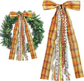 Large Fall Ribbon Bow for Wreath by Unknown
