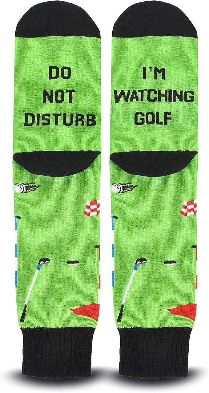 Cavertin Men's Funny Socks Hunting Fishing Football Baseball Gaming Golf Taco Pizza Bacon Christmas Gift for Men