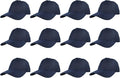Gelante Plain Blank Baseball Caps Adjustable Back Strap Wholesale LOT 12 PC'S
