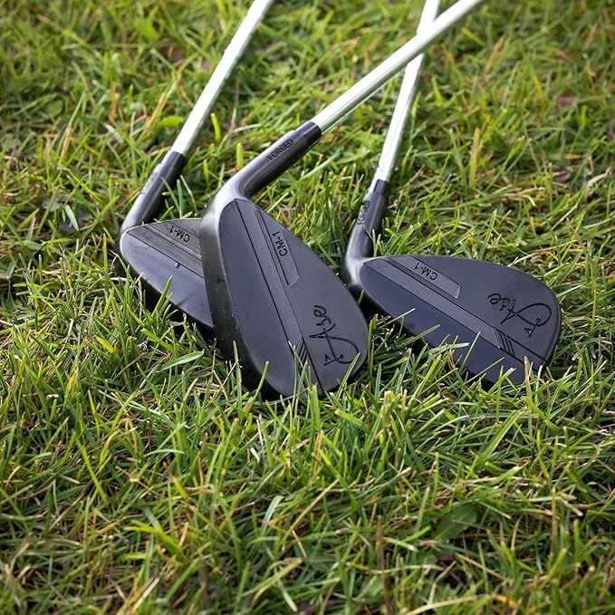 Premium CM-1 Golf Wedge Set or Individual Golf Wedges - Full Face Grooves + Milled Face Wedges, Singles or Set for Men Lob, Gap, Sand Wedged 50/52/54/56/58/60 Degree Clubs