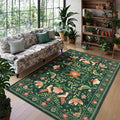 Morebes Green Boho 8x10 Area Rugs by Morebes