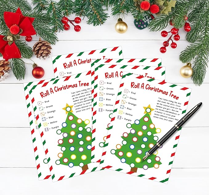 Roll A Christmas Tree Dice Game, Christmas Games - Image 3